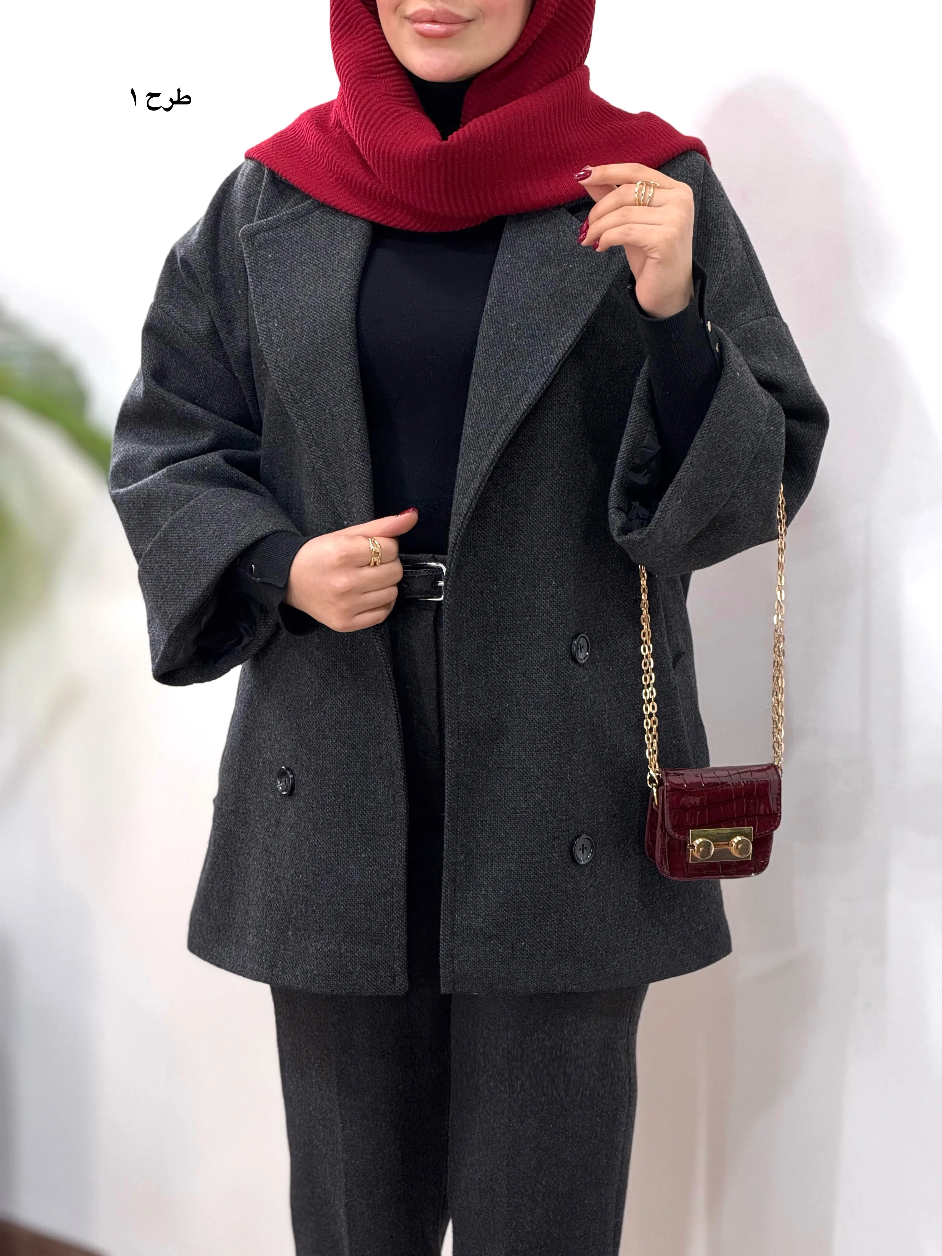 پالتو پشمی آستردار آیسو گلدیس